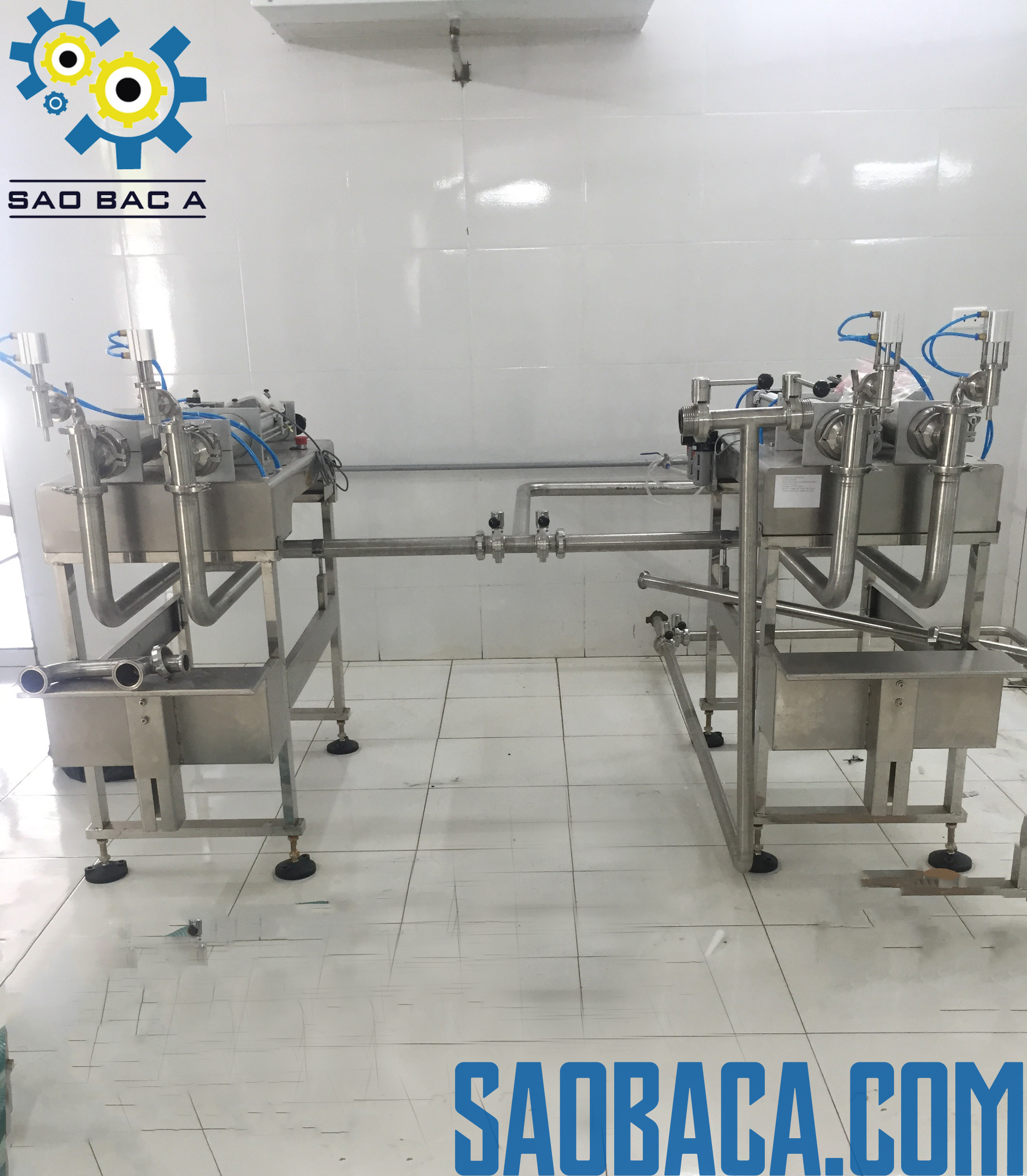 máy chiết rót dịch lỏng bán tự động