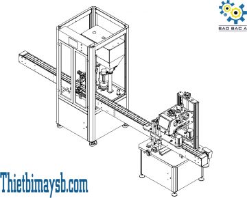 Máy Chiết Rót Xiết Nắp Chai Sữa tắm, Nước giặt Tự Động