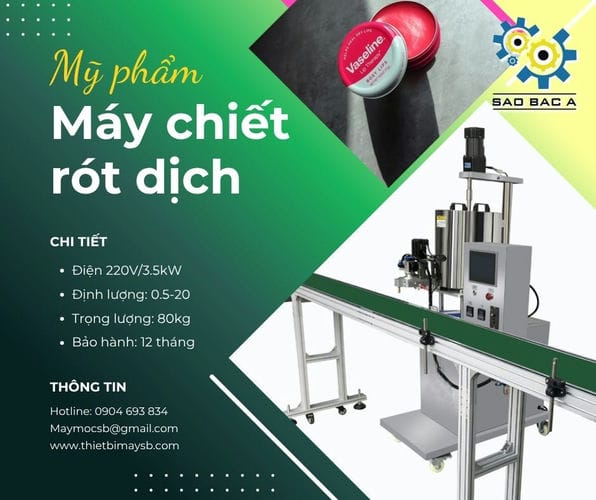 Máy chiết rót dịch mỹ phẩm