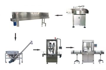 Máy Định Lượng Chiết Rót Bột Lon 500G