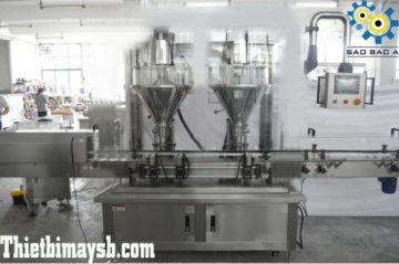 Máy Định Lượng Chiết Rót Bột Trục Vít 2 Đầu